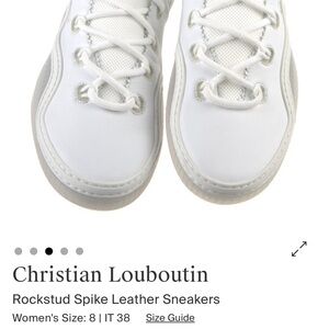 Christian Louboutin White Rockstud Sneakers